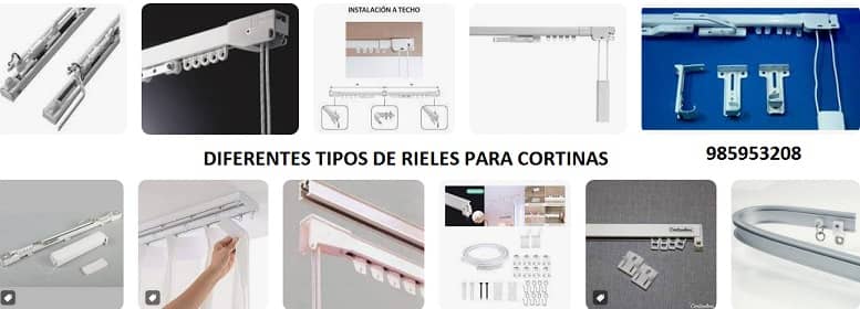 Tipos de rieles para cortinas